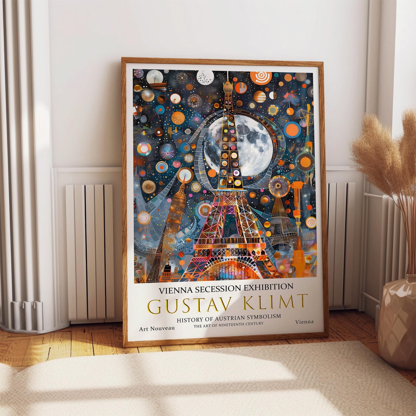 Gustav Klimt Art Print – Art Nouveau Poster | Paris Wall Decor, Gold Leaf Artwork