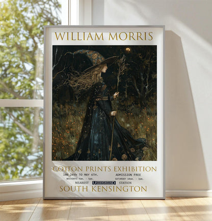 William Morris Exhibition Print: Vintage Textiles Art Poster