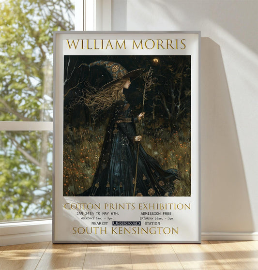 William Morris Exhibition Print: Vintage Textiles Art Poster