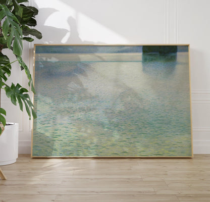 Gustav Klimt Print – Island Attersee Vintage Art Print On Premium Art Paper