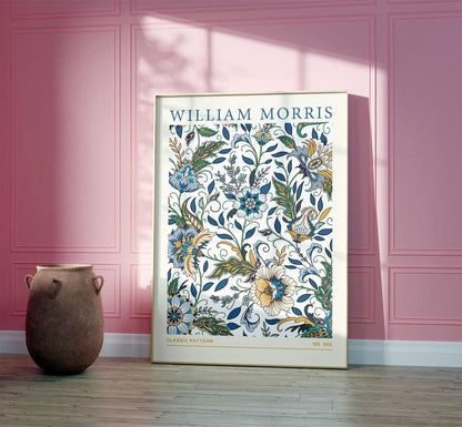 William Morris Art Print – Vintage Wall Art | Botanical Floral Exhibition Poster