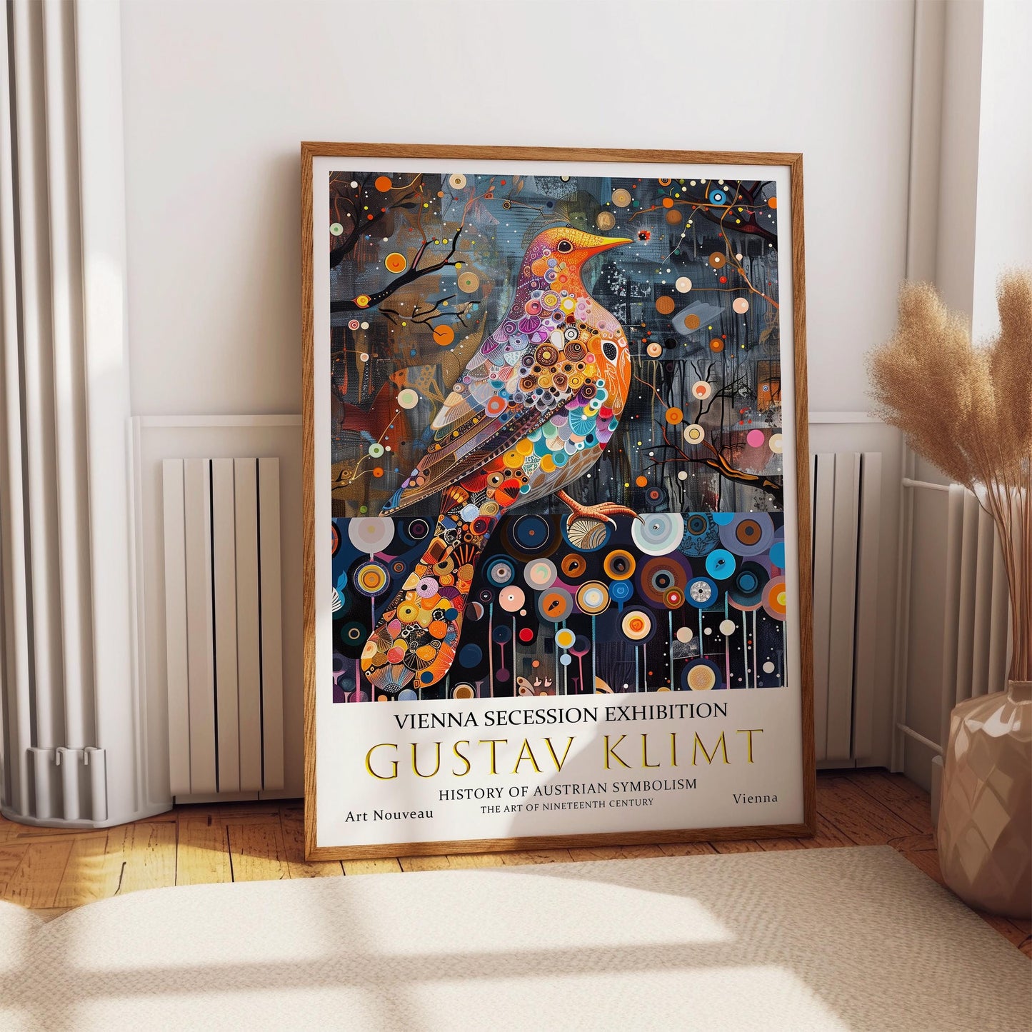 Gustav Klimt Print – Art Nouveau Poster Featuring Vintage Dove Artwork on Premium Paper