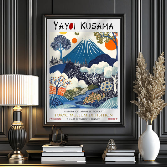 Yayoi Kusama Mount Fuji Print Wall Art Picture Poster