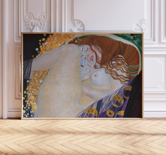 Gustav Klimt Danaë Print – Art Nouveau Unframed Art Print on Premium Paper