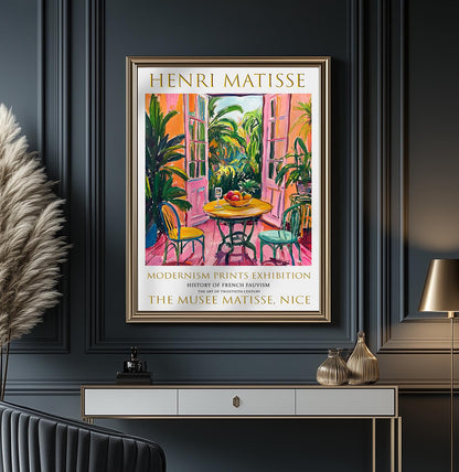 Open Window Henri Matisse Print, Museum Exhibition Prints, Matisse Poster, Colourful Garden Painting, Fauvist Décor, Tropical Wall Print