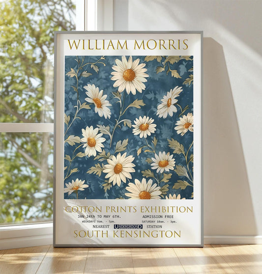 William Morris Daisies Print: Vintage Floral Wall Art