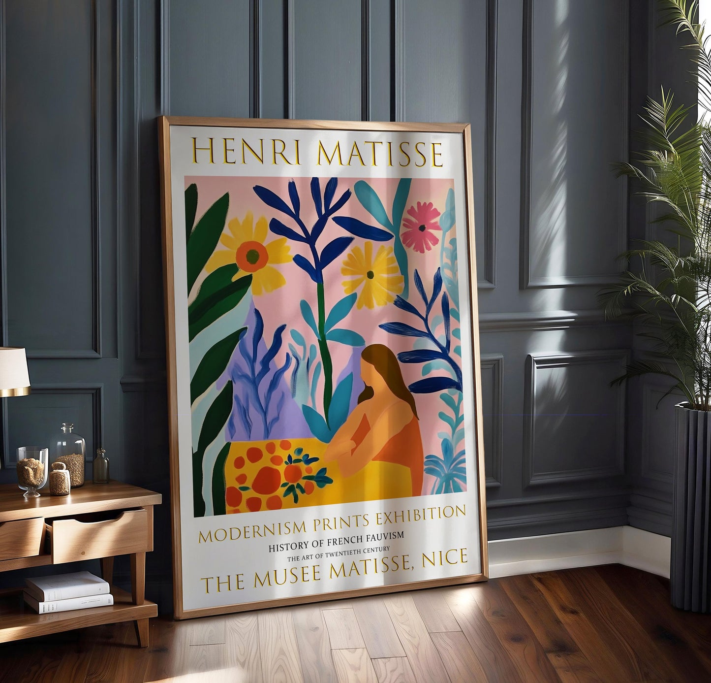 Henri Matisse Exhibition Poster: Fauvism Flower Garden Art Print