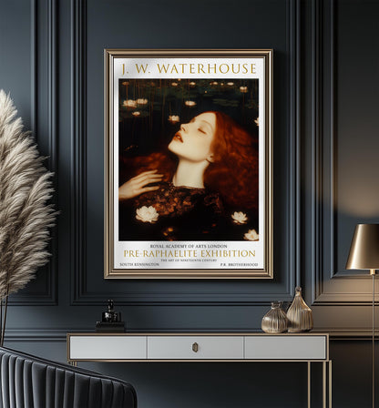 Ophelia Art Print: John William Waterhouse Pre-Raphaelite Style