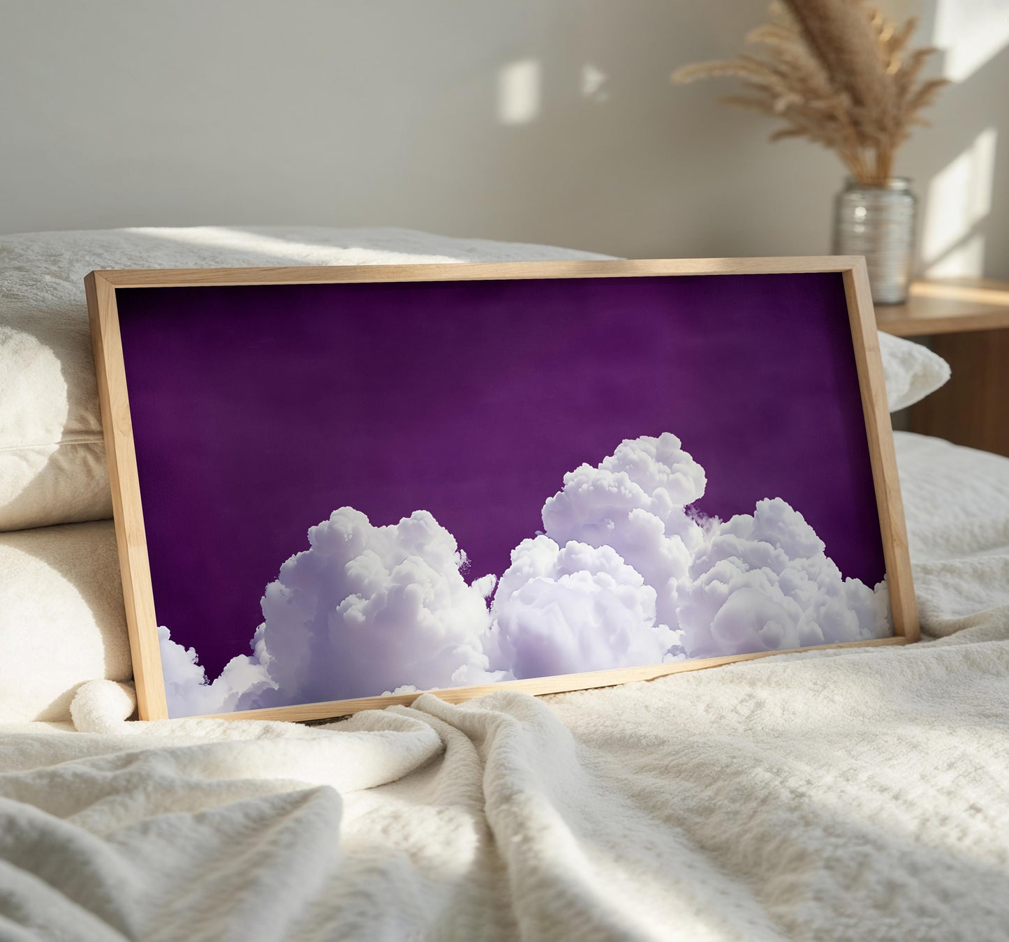Purple Cloud Art Print: Moody Sky Panoramic Wall Art