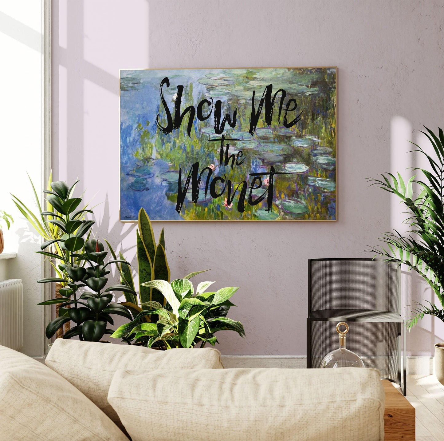Show Me The Monet Print: Eclectic Floral Wall Art