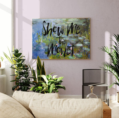 Show Me The Monet Print: Eclectic Floral Wall Art