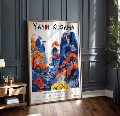 Yayoi Kusama Mountain Print – Japanese Art Poster
