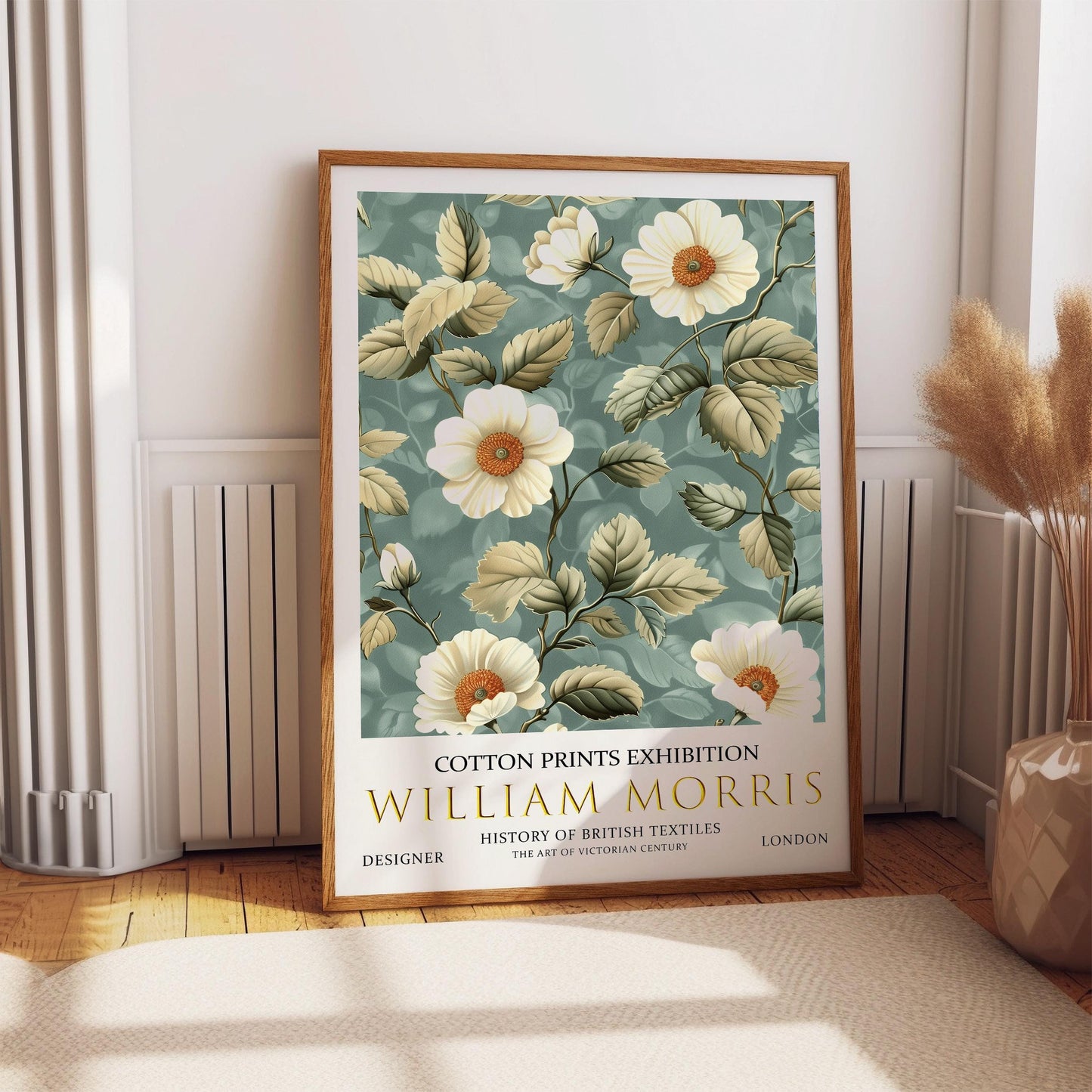 Vintage Botanical Wall Art – William Morris Floral Art Print on Premium Matte Paper