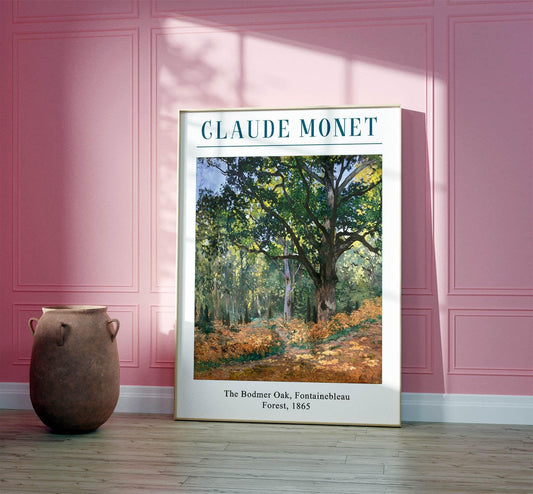Claude Monet 'The Bodmer Oak' Print: Vintage French Impressionist Decor