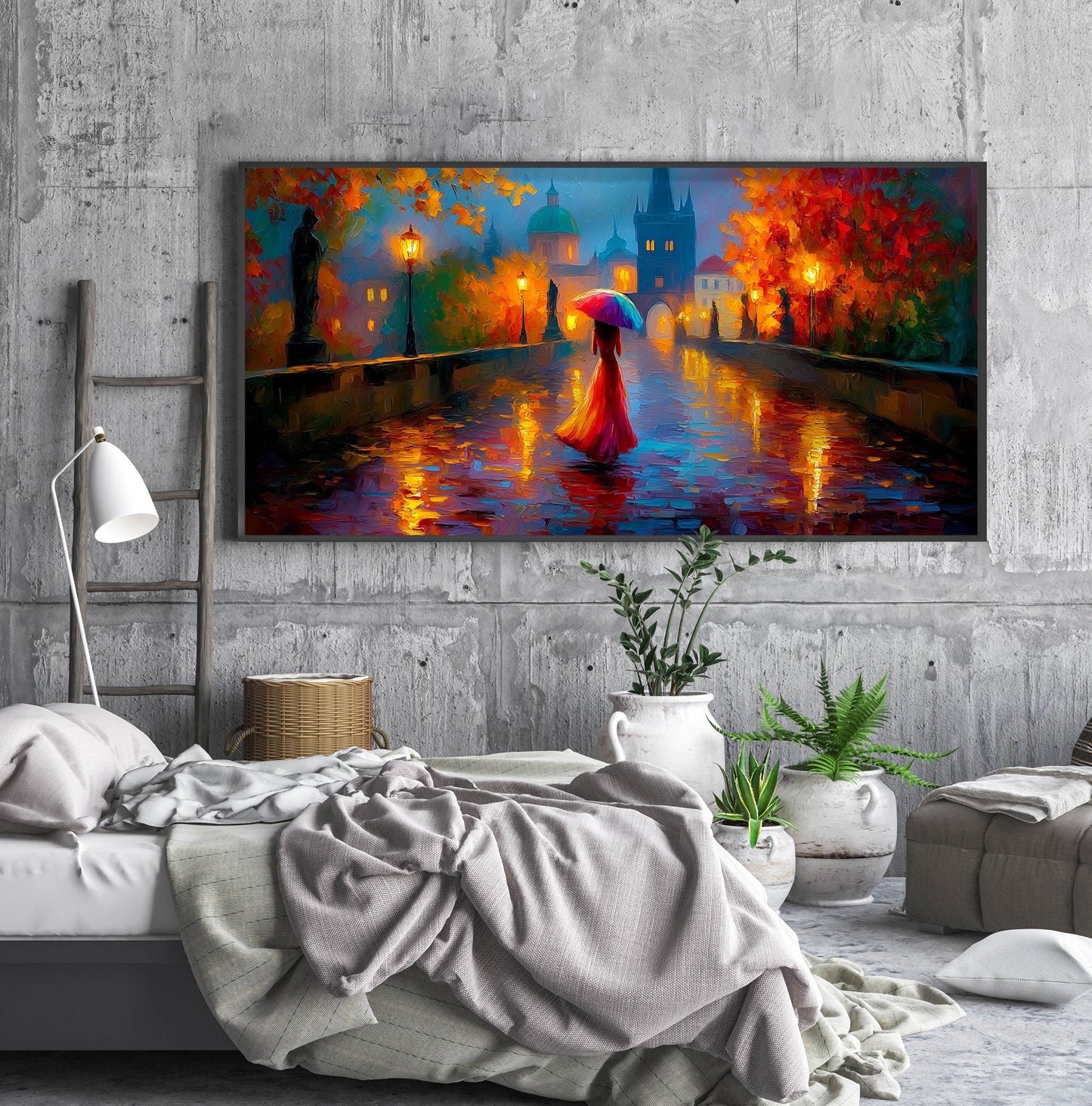 Charles Bridge Prague Panoramic Print
