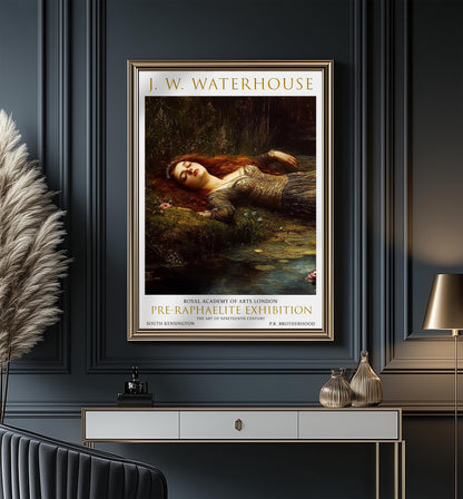 Ophelia Art Print: John William Waterhouse Pre-Raphaelite Poster