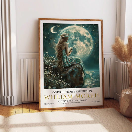 William Morris Mermaid Print: Vintage Fantasy Wall Art