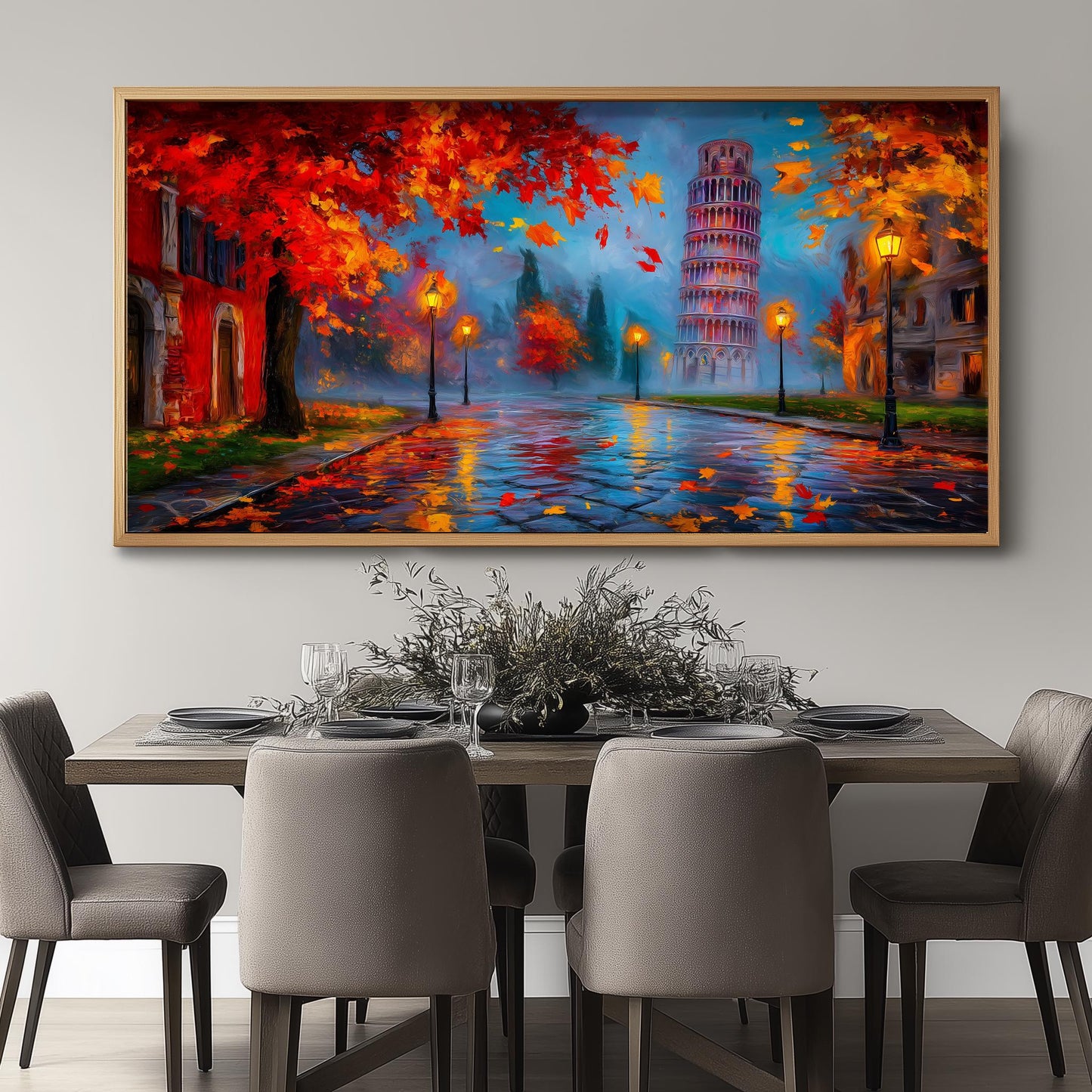 Leaning Tower of Pisa Art Print – Pisa Wall Art – Italy Panoramic Print