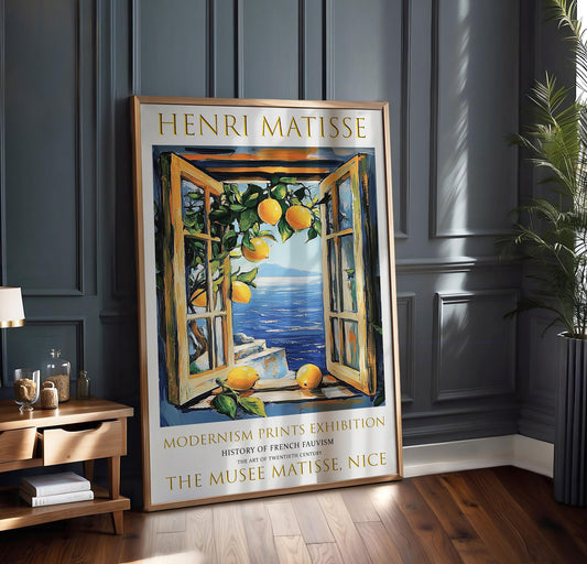 Henri Matisse Print: Open Window, Mediterranean Sea View