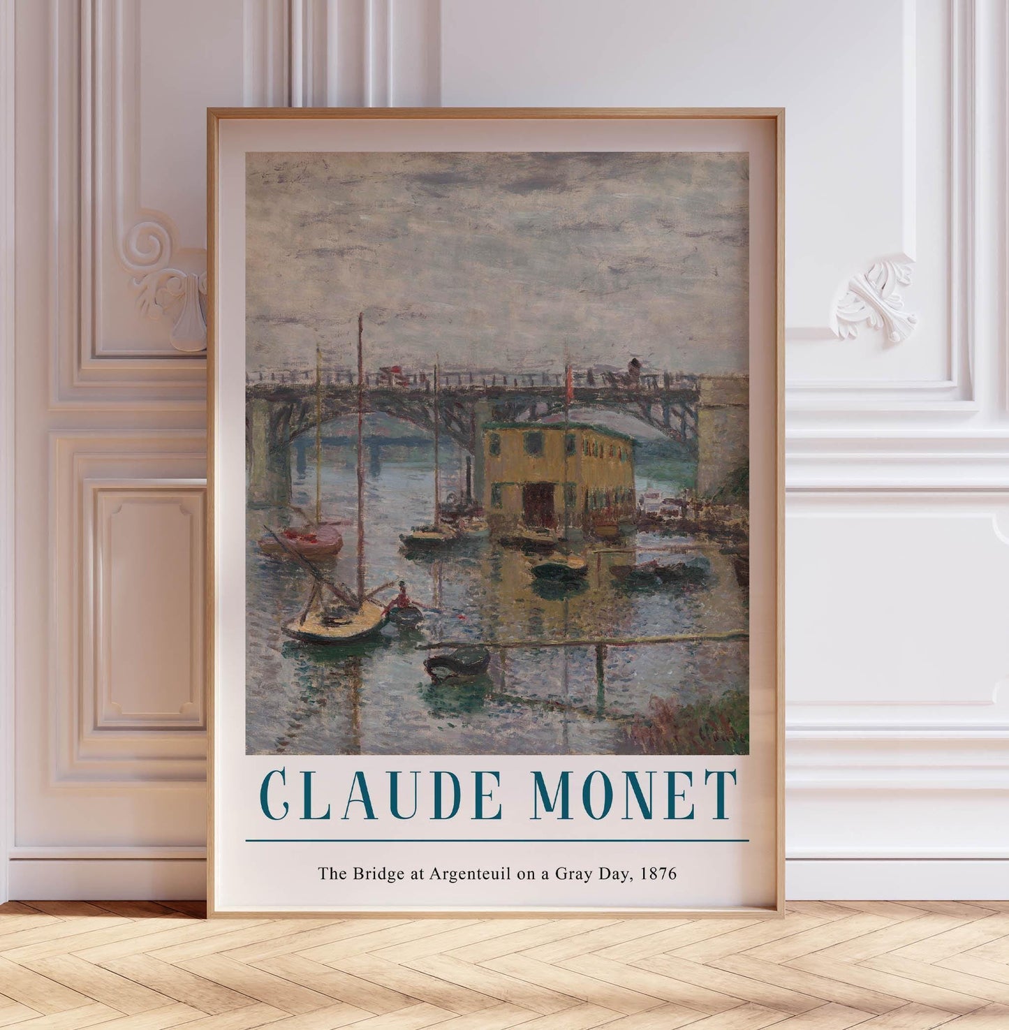 Monet Bridge at Argenteuil Print: French Impressionist Wall Art