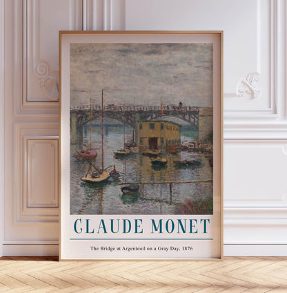 Monet Bridge at Argenteuil Print: French Impressionist Wall Art