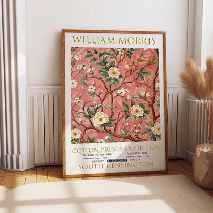 William Morris Cherry Blossom Vintage Floral Print – Botanical Wall Art on Premium Matte Paper