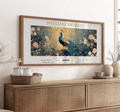 William Morris Peacock Print: Vintage Botanical Art