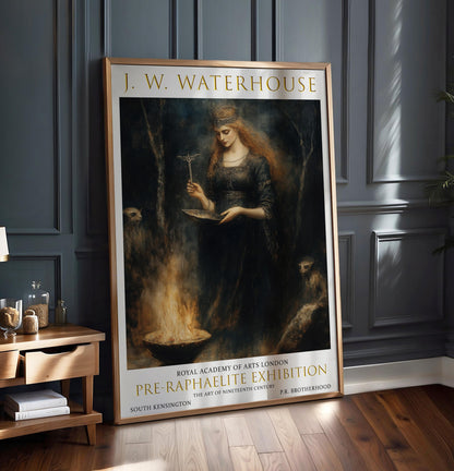 John William Waterhouse Print: Gothic Witchcraft Art, Pre-Raphaelite Decor