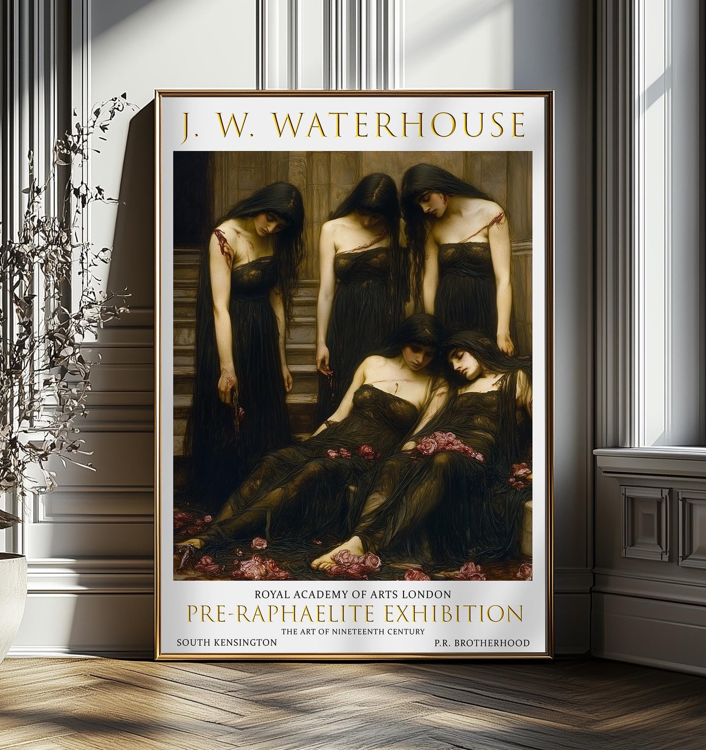 John William Waterhouse Print: Pre-Raphaelite Gothic Wall Art