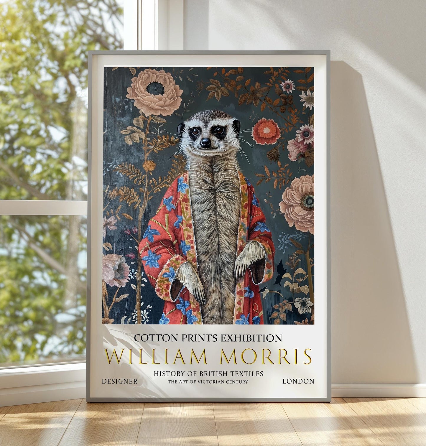William Morris Print - Vintage Animal Art Poster | Botanical Wall Decor