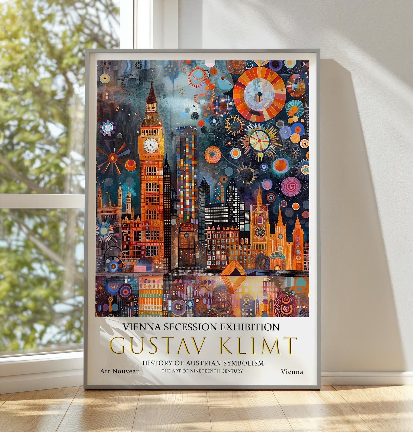 Gustav Klimt Print - Art Nouveau Floral Wall Art | Luxury Home Decor