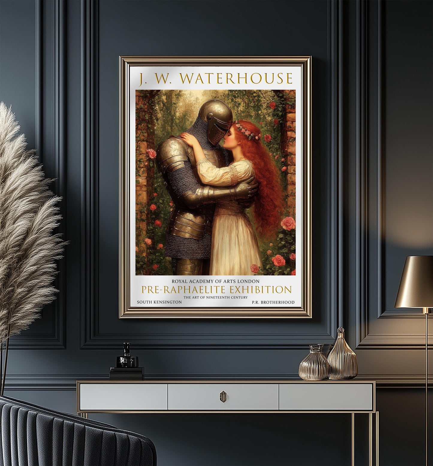 Art Print: The Accolade, John William Waterhouse, Pre-Raphaelite Wall Art