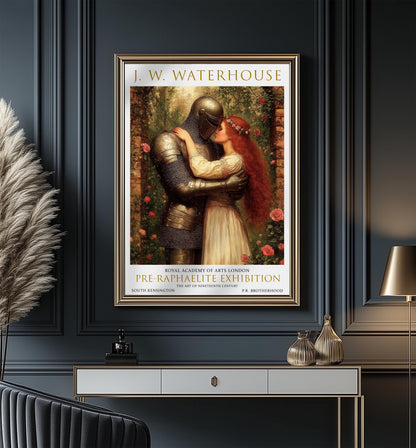 Art Print: The Accolade, John William Waterhouse, Pre-Raphaelite Wall Art