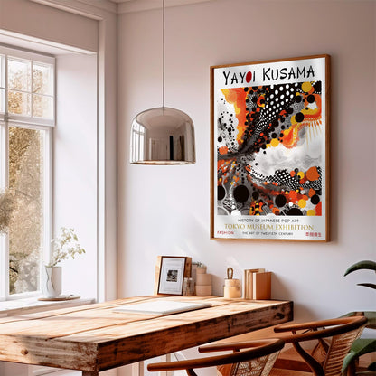 Japanese Cosmic Polka Dot Yayoi Kusama PRINT WALL ART Picture Poster