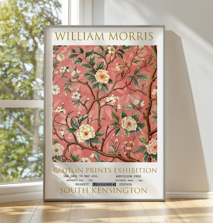 William Morris Cherry Blossom Vintage Floral Print – Botanical Wall Art on Premium Matte Paper