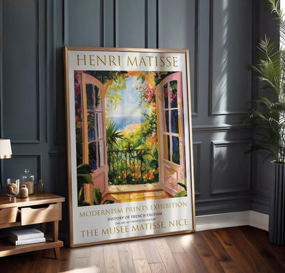 Henri Matisse Inspired Art Print: Open Window, Fauvism Style