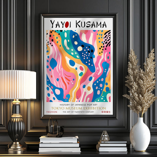 Yayoi Kusama Colourful Polka Dot WALL ART PRINT Picture Poster