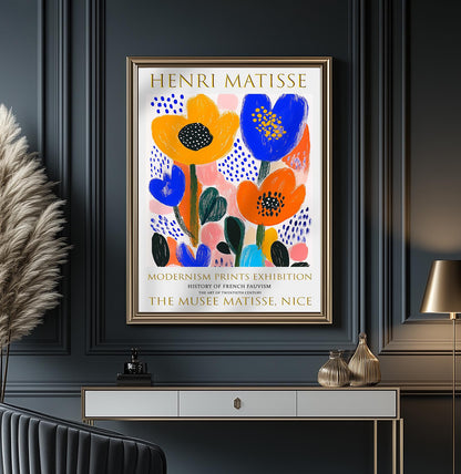 Henri Matisse Flower Print: Fauvism Exhibition Poster