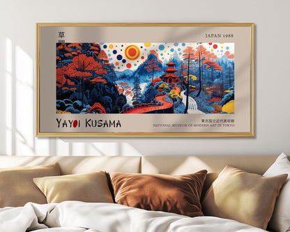 Japanese Panoramic Print – Abstract Wall Art – Japanese Landscape
