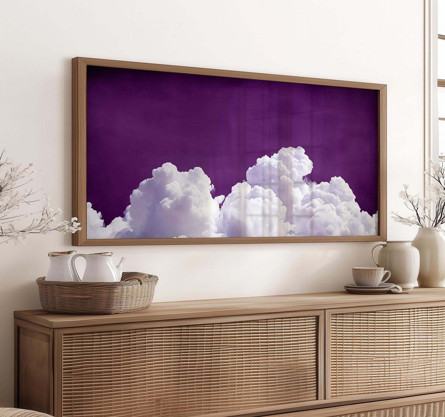 Purple Cloud Art Print: Moody Sky Panoramic Wall Art