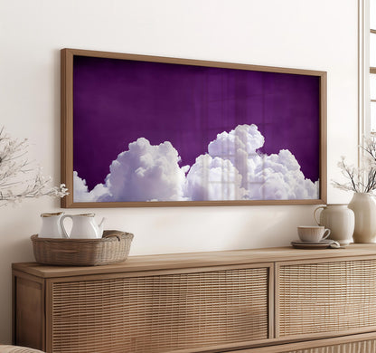 Purple Cloud Art Print: Moody Sky Panoramic Wall Art