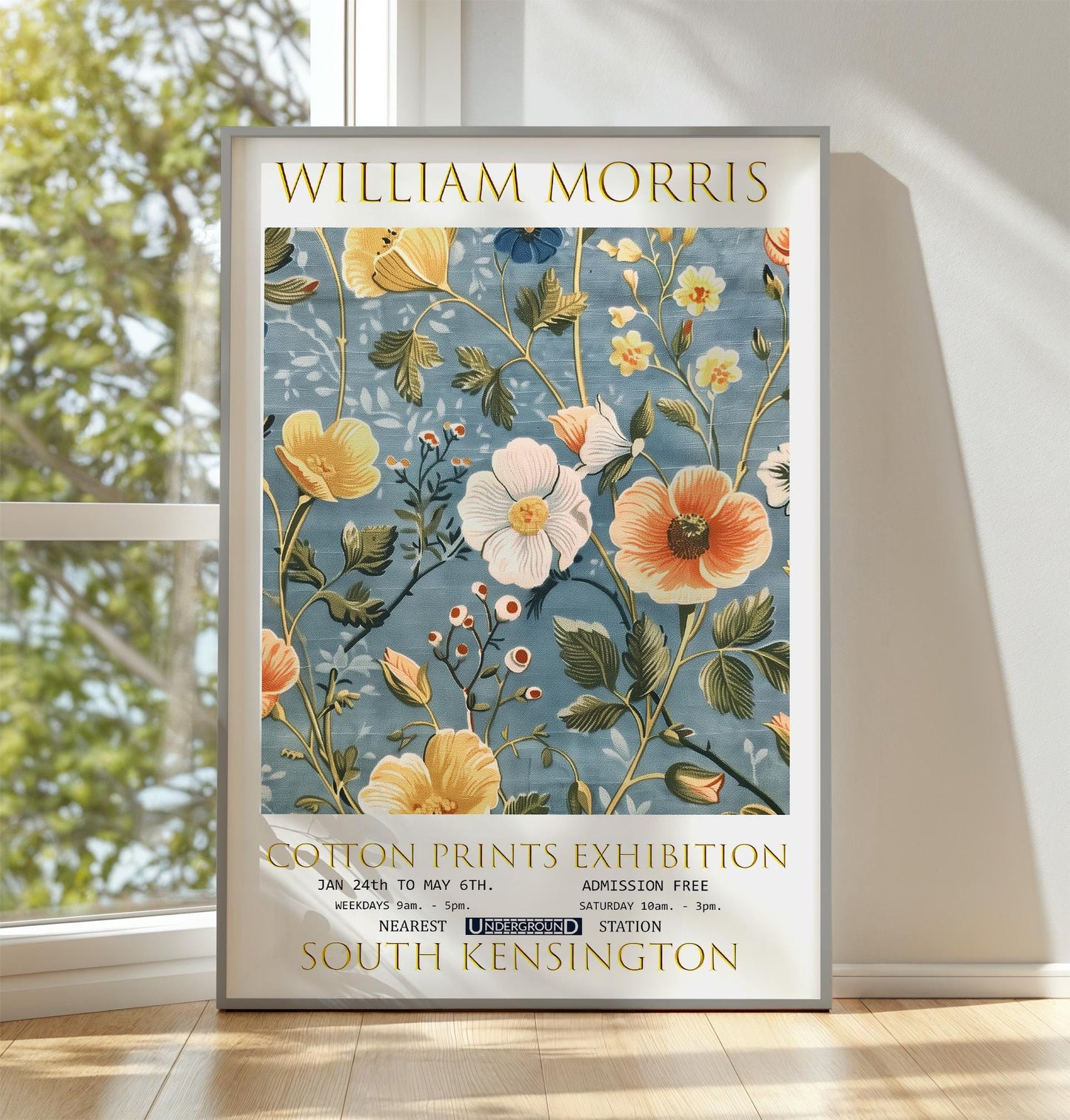 William Morris Art Print – Vintage Floral Poster | Botanical Exhibition Wall Decor