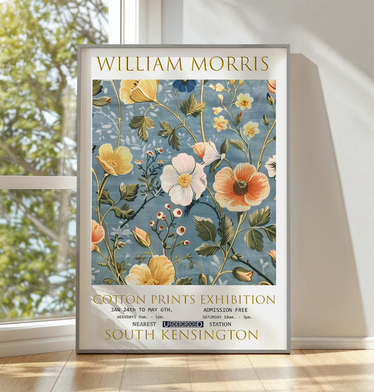 William Morris Art Print – Vintage Floral Poster | Botanical Exhibition Wall Decor