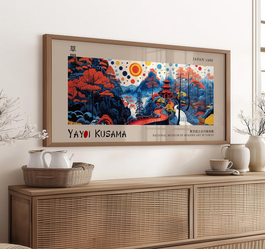 Japanese Panoramic Print – Abstract Wall Art – Japanese Landscape