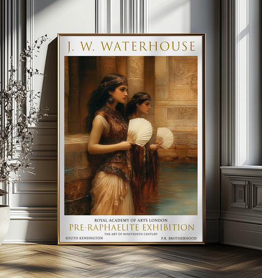 John William Waterhouse Egyptian Print - Goddess  isis, Vintage Orientalism Wall Art, Pre-Raphaelite Aesthetic, Egyptian Wall Decor