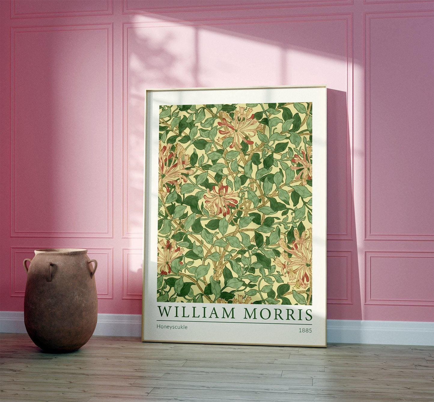 William Morris Floral Print: Vintage Art Nouveau Poster