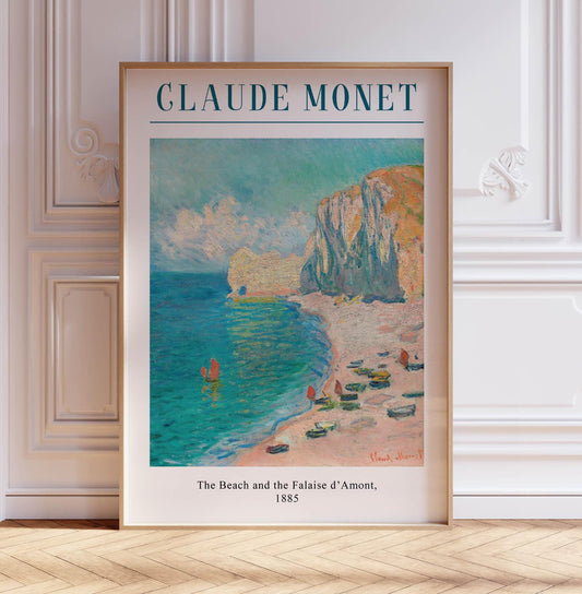 Claude Monet 'The Beach' Print: Vintage French Impressionist Home Decor