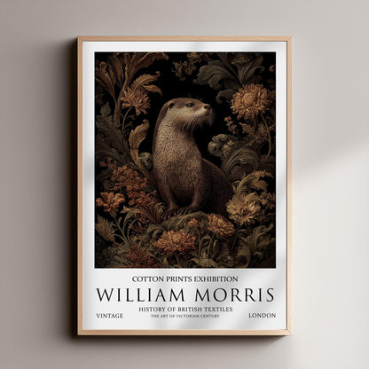 Print, William Morris Otter, Botanical Floral Wall Art, Vintage Illustration