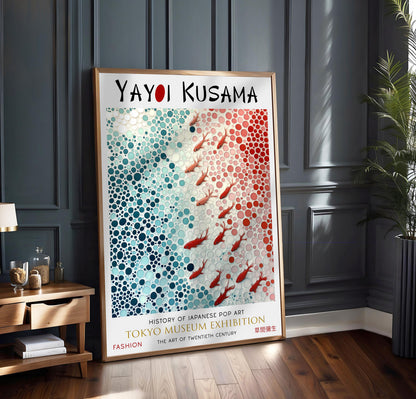 Yayoi Kusama Koi Fish WALL ART PRINT Picture Poster