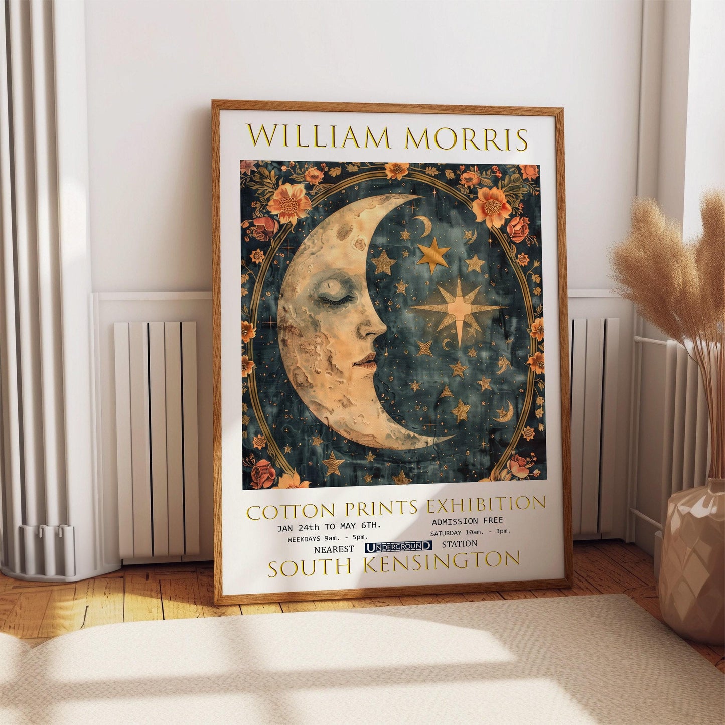 William Morris Print – Vintage Botanical Art Print | Victorian Exhibition Poster